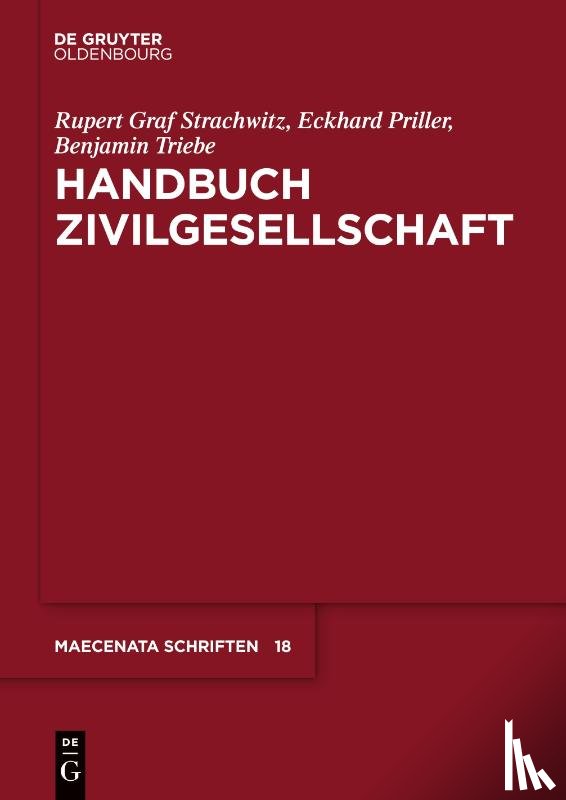 Strachwitz, Rupert Graf, Priller, Eckhard, Triebe, Benjamin - Handbuch Zivilgesellschaft