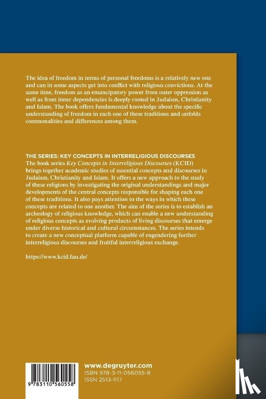  - The Concept of Freedom in Judaism, Christianity and Islam