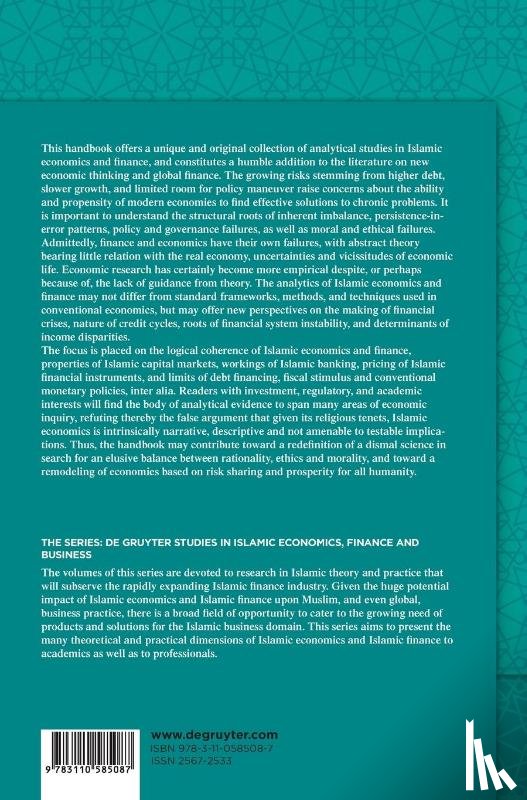  - Handbook of Analytical Studies in Islamic Finance and Economics