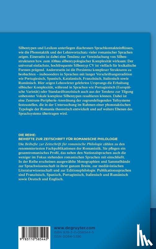 Heinz, Matthias - Silbentyp und Wortschatz im diachronen Sprachkontakt