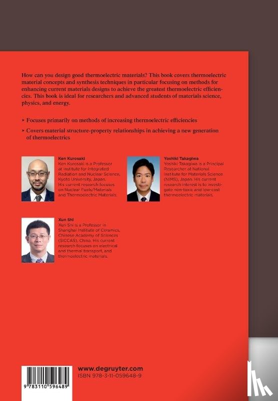  - Thermoelectric Materials