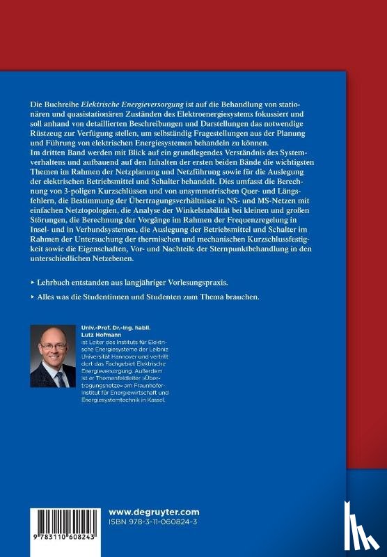 Hofmann, Lutz - Systemverhalten und Berechnung von Drehstromsystemen