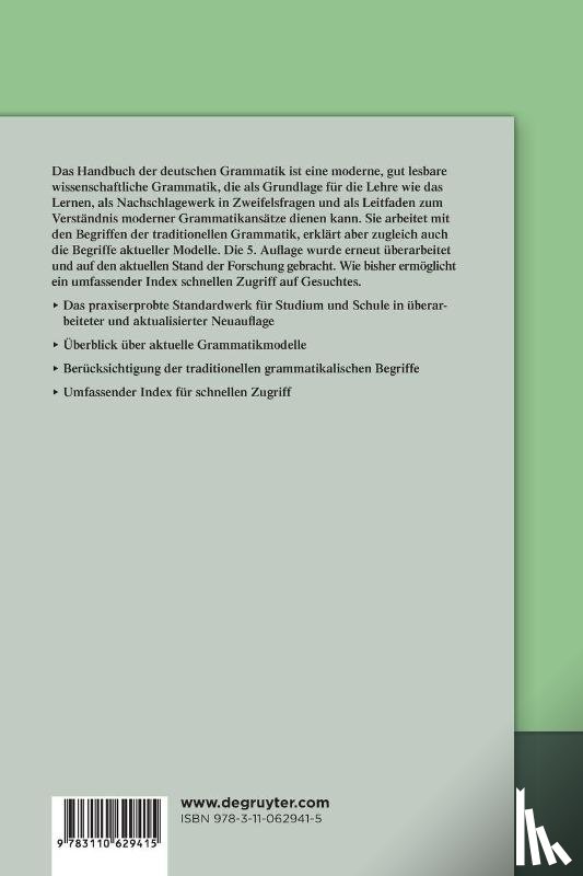 Hentschel, Elke, Weydt, Harald - Handbuch der Deutschen Grammatik