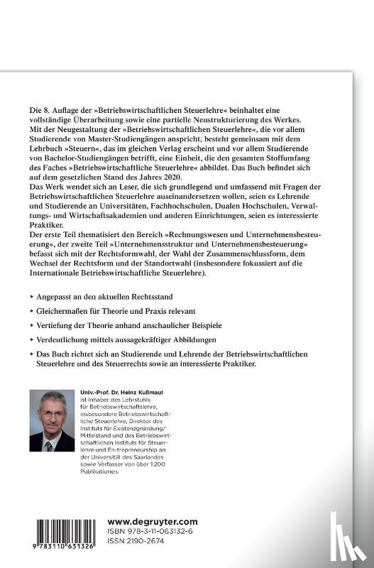 Kussmaul, Heinz - Betriebswirtschaftliche Steuerlehre