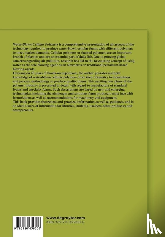 Defonseka, Chris - Water-Blown Cellular Polymers