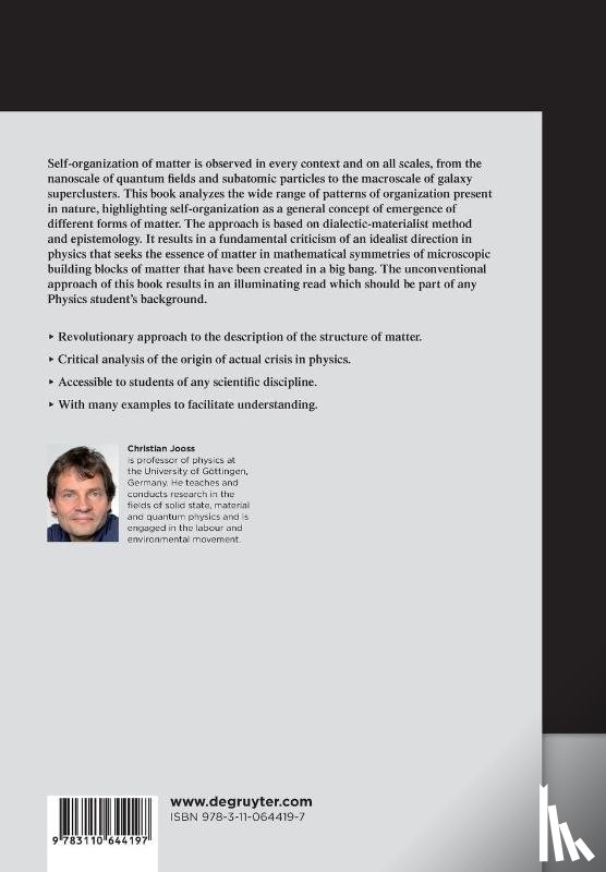 Jooss, Christian - Self-organization of Matter