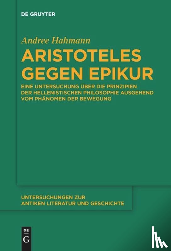 Hahmann, Andree - Aristoteles gegen Epikur