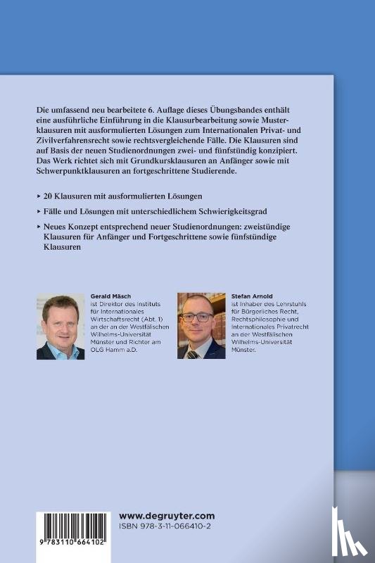 Masch, Gerald, Arnold, Stefan - UEbungen in Internationalem Privatrecht und Rechtsvergleichung