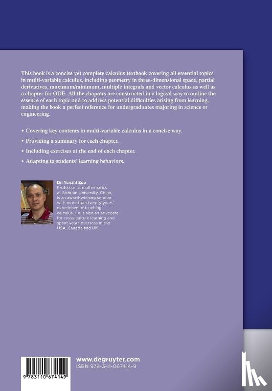 Zou, Yunzhi - Multi-Variable Calculus