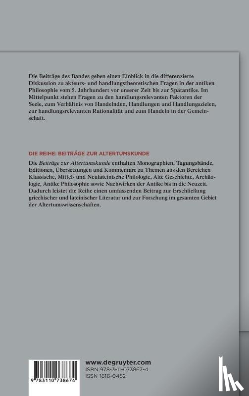  - Praxis - Handeln und Handelnde in antiker Philosophie