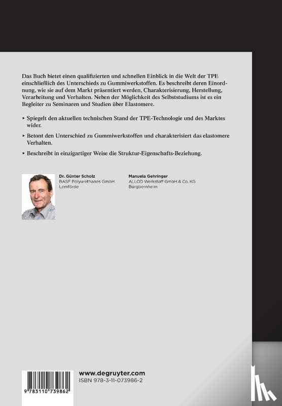 Scholz, Gunter, Gehringer, Manuela - Thermoplastische Elastomere