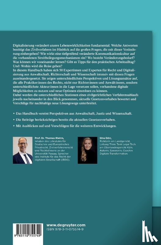  - Digitalisierung und Zivilverfahren