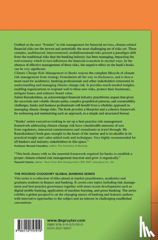 Ramakrishna, Saloni P. - Climate Change Risk Management in Banks