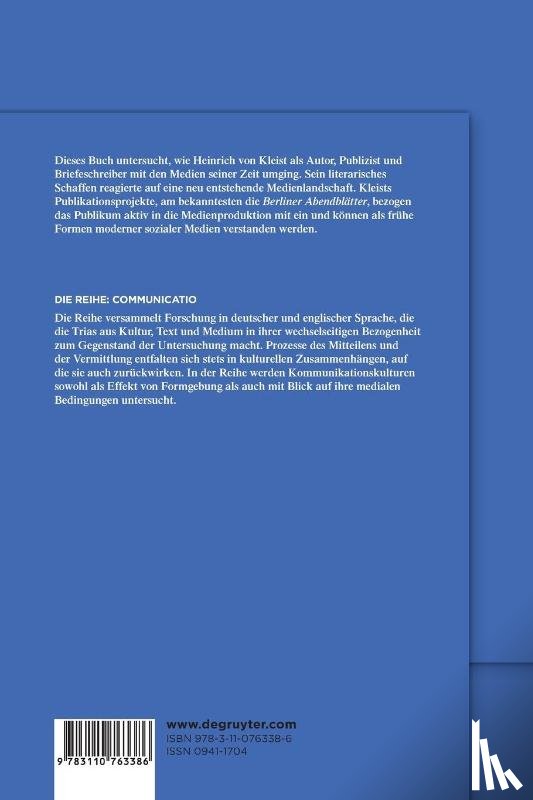 Niebisch, Arndt - Kleists Medien