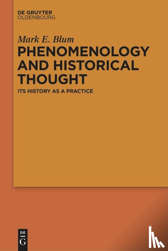 Blum, Mark E. - Phenomenology and Historical Thought