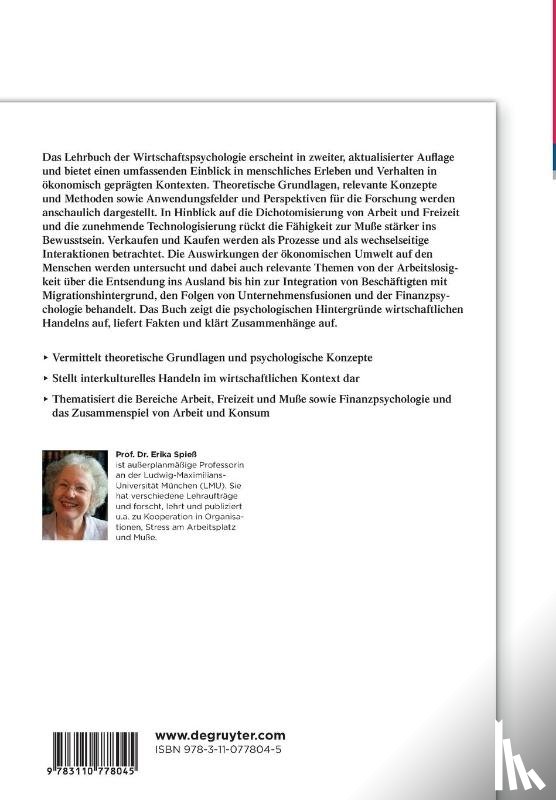 Spieß, Erika - Wirtschaftspsychologie