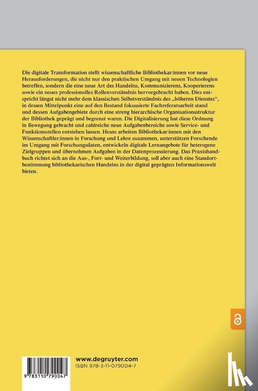  - Praxishandbuch Wissenschaftliche Bibliothekar
