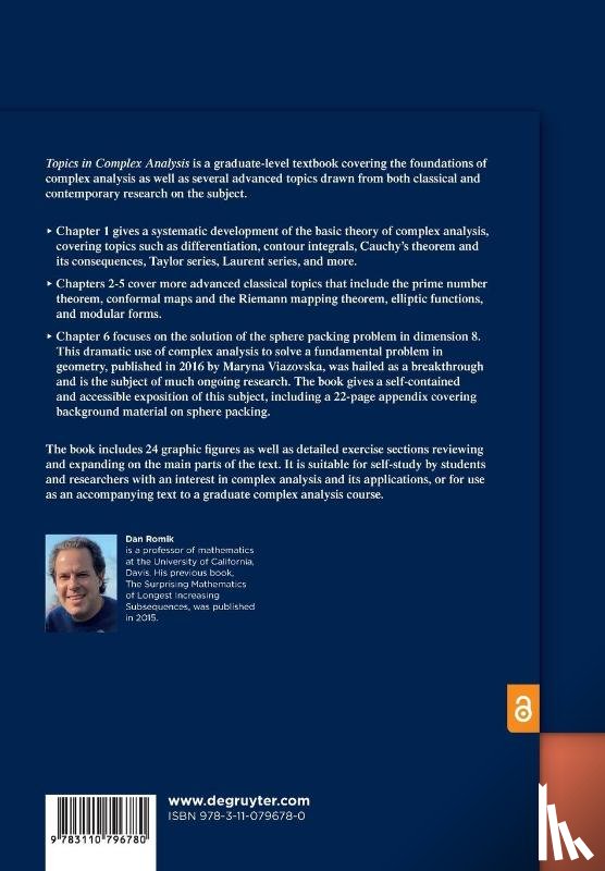 Romik, Dan - Topics in Complex Analysis