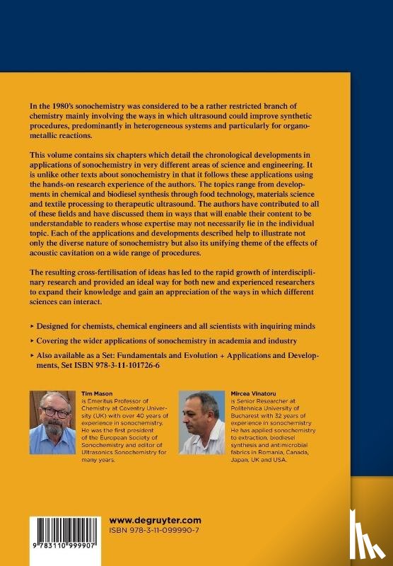 Mason, Timothy J., Vinatoru, Mircea - Sonochemistry