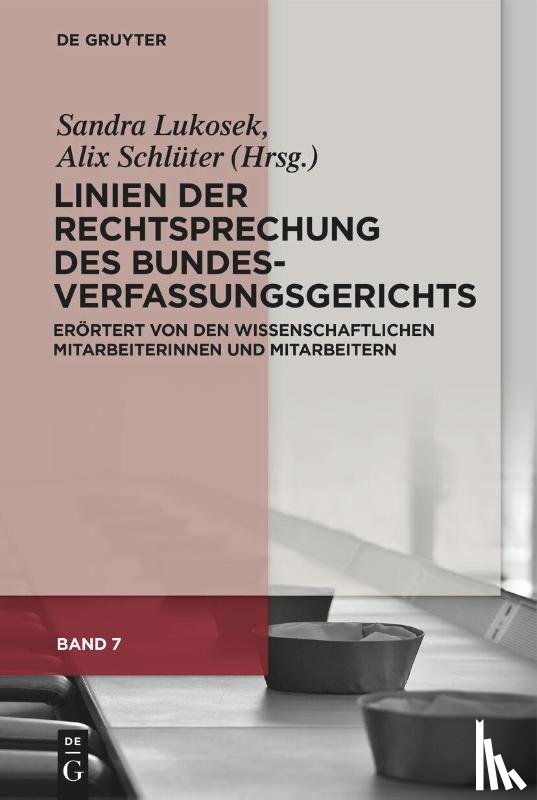  - Linien der Rechtsprechung des Bundesverfassungsgerichts