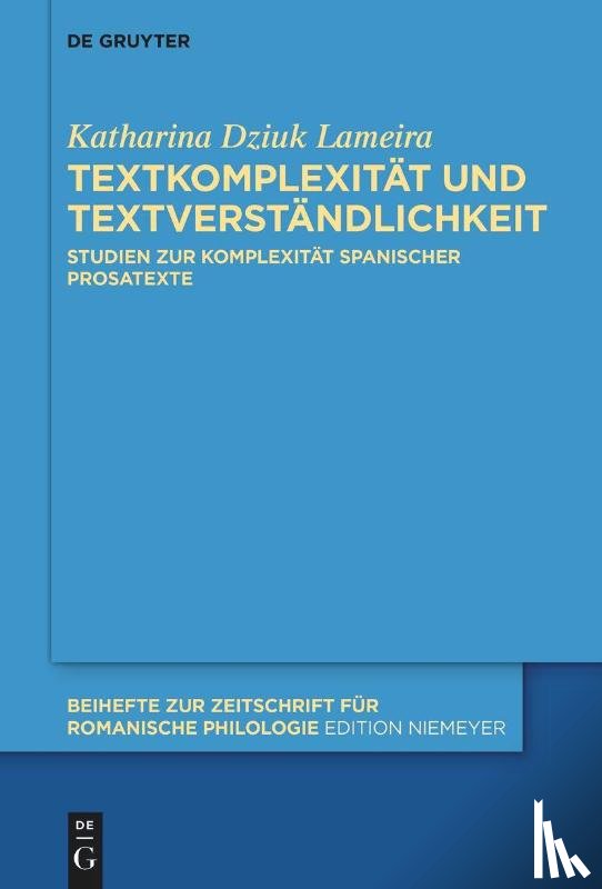 Dziuk Lameira, Katharina - Textkomplexität und Textverständlichkeit