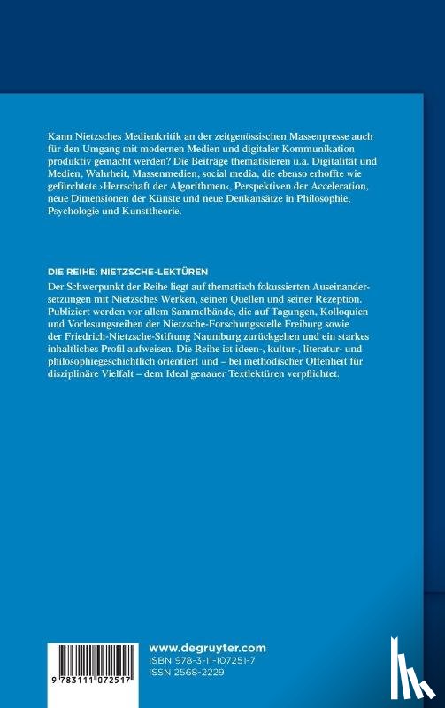  - Nietzsche, die Medien und die Kunste im Zeitalter der Digitalisierung