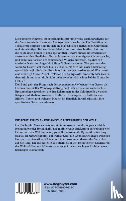  - Epistemologien der Geste