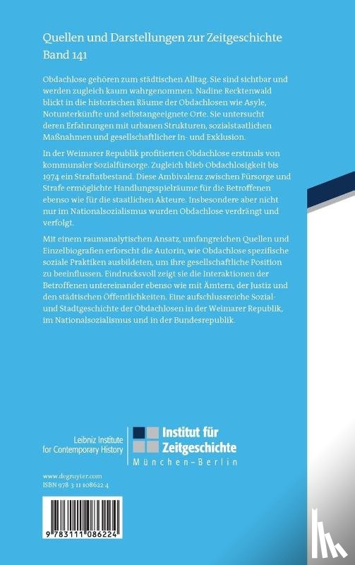 Recktenwald, Nadine - Räume der Obdachlosen