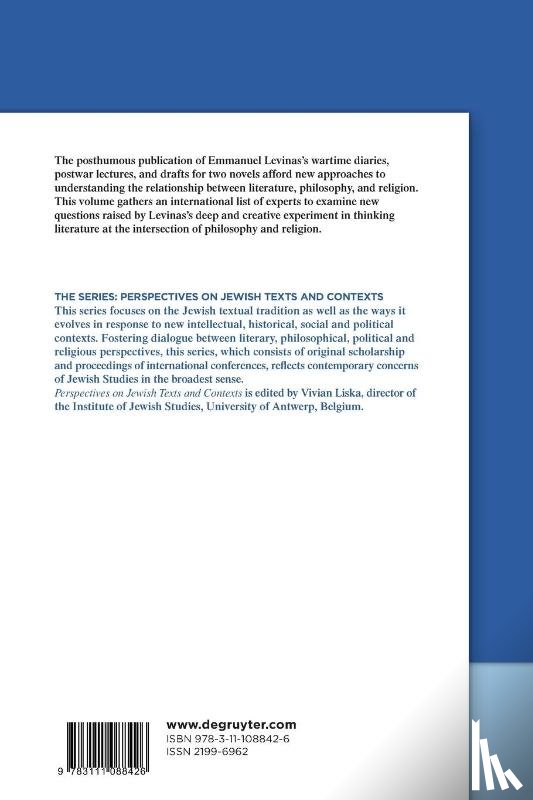  - Levinas and Literature