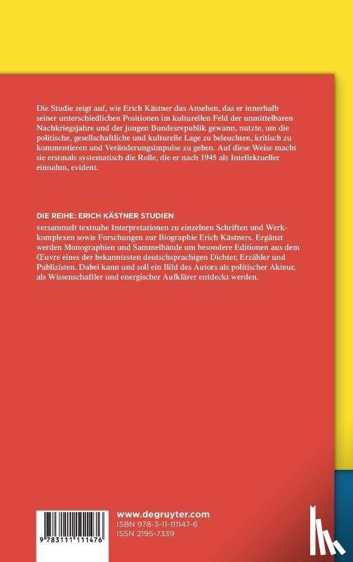Pasuch, Nicole - Erich Kästner als Intellektueller nach dem Zweiten Weltkrieg