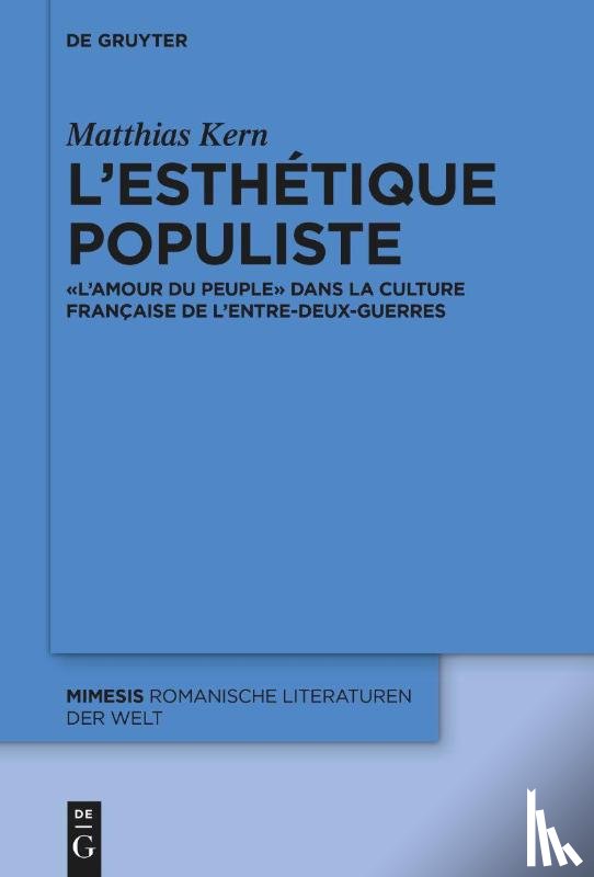 Kern, Matthias - L’esthetique populiste