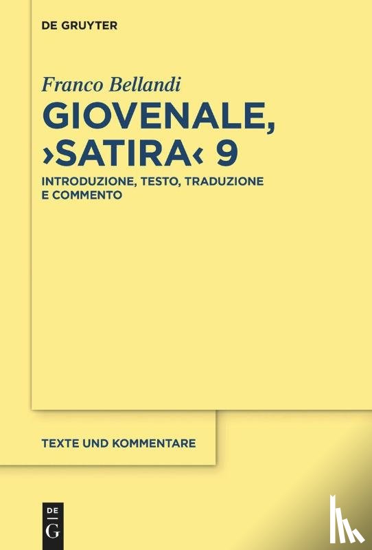 Bellandi, Franco - Giovenale, ›Satira‹ 9