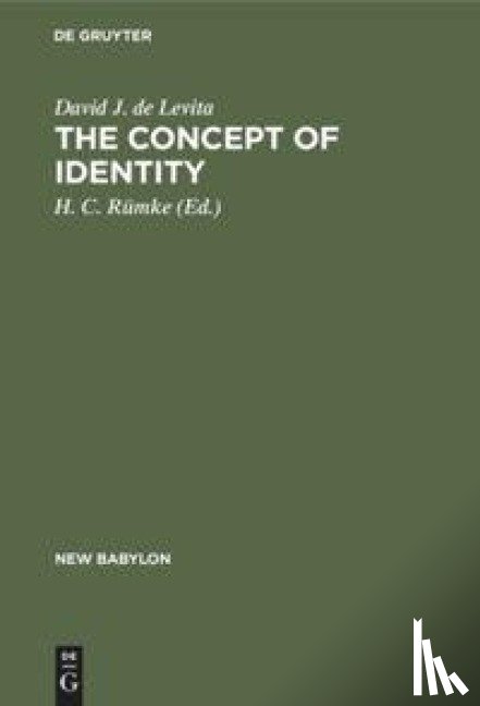 Levita, David J. de - The concept of identity