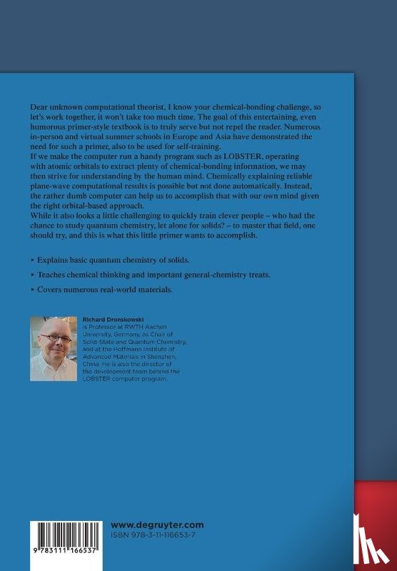 Dronskowski, Richard - Chemical Bonding