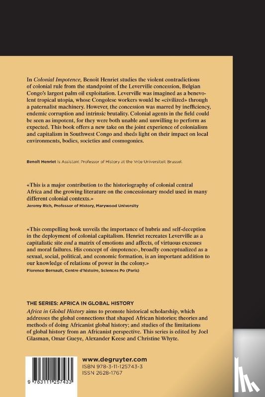 Henriet, Benoit - Colonial Impotence