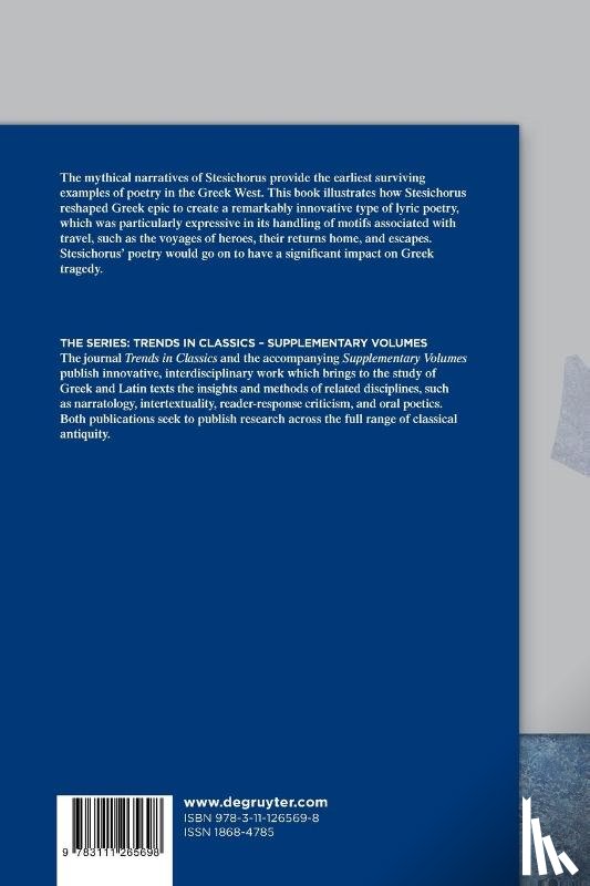 Carvalho, Sofia - Mythical Narratives in Stesichorus