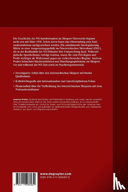 Praher, Andreas - Osterreichs Skisport im Nationalsozialismus