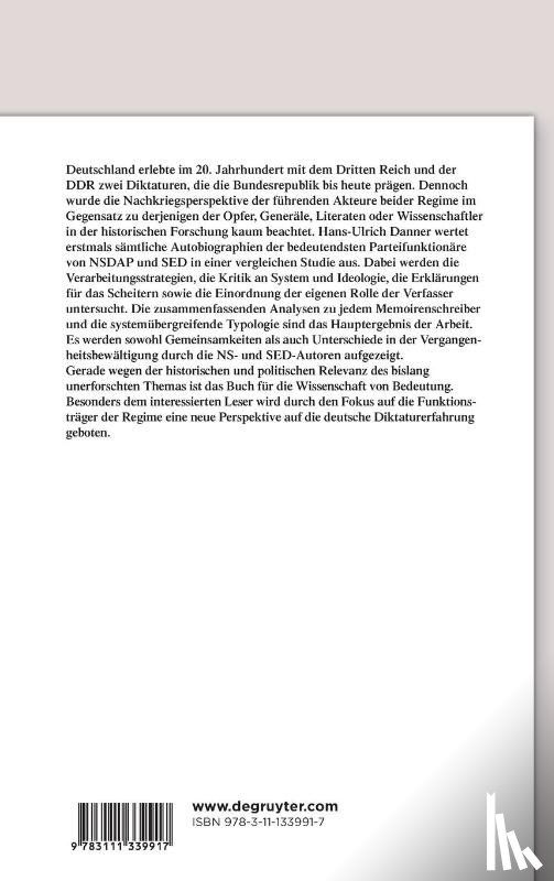 Danner, Hans-Ulrich - Bewaltigung Des Scheiterns