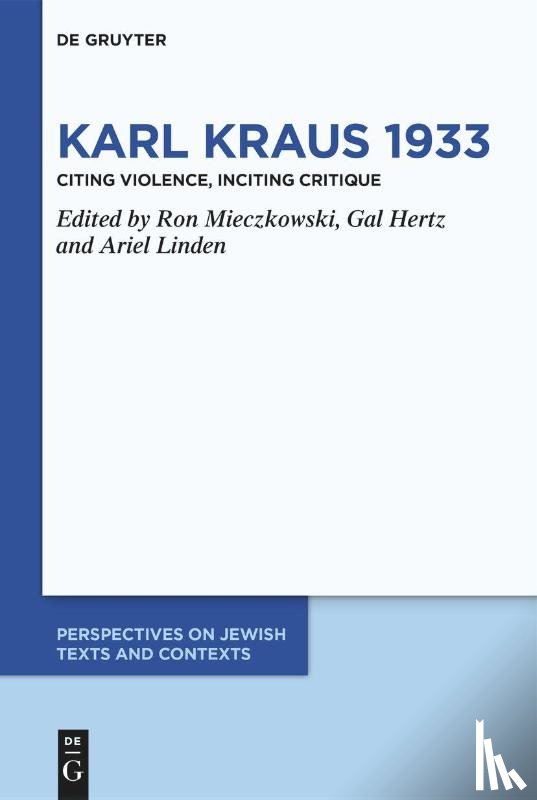  - Karl Kraus 1933