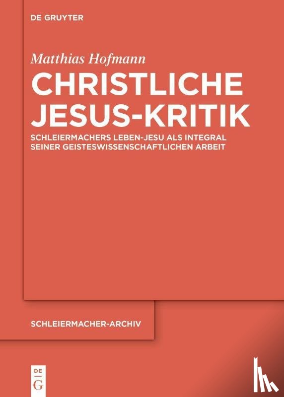 Hofmann, Matthias - Christliche Jesus-Kritik