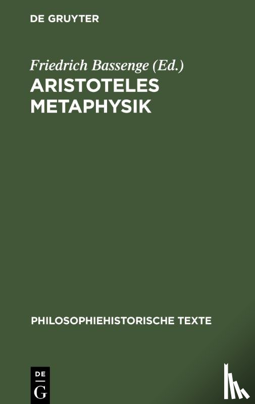 - Aristoteles Metaphysik