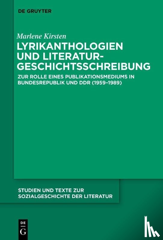 Kirsten, Marlene - Lyrikanthologien und Literaturgeschichtsschreibung