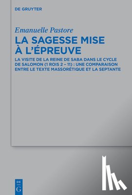 Pastore, Emanuelle - La sagesse mise a l'epreuve