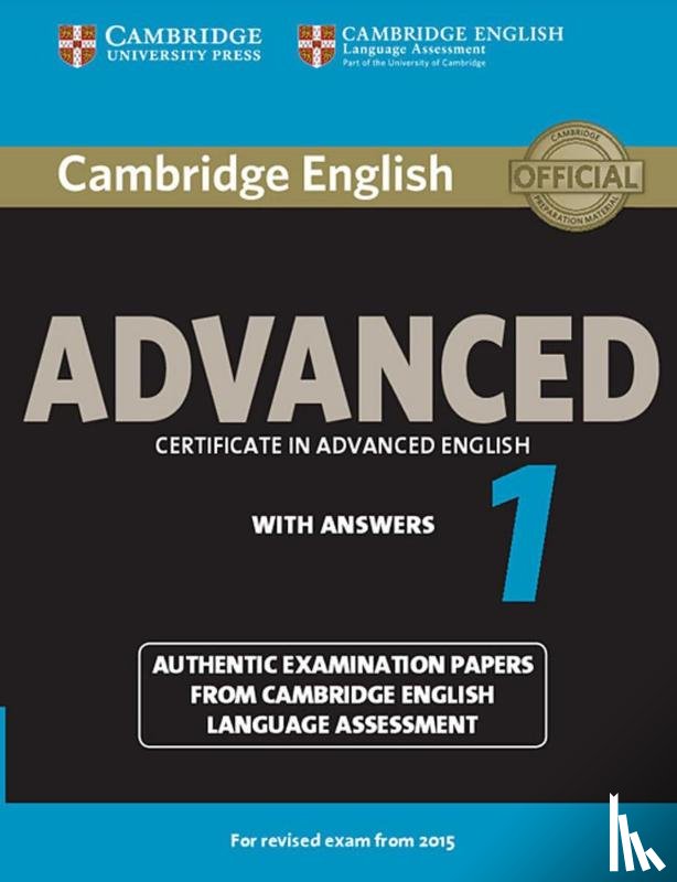  - Cambridge English Advanced 1 for updated exam. Student's Book with answers