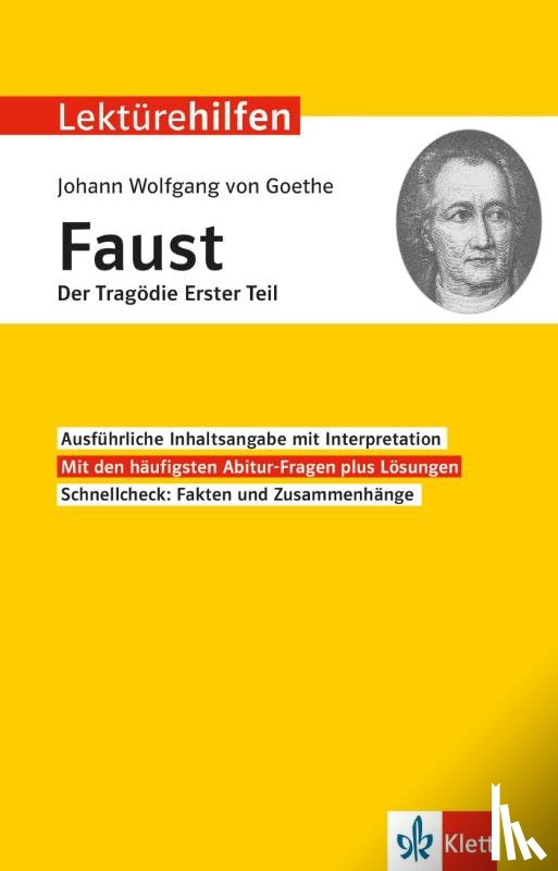  - Lektürehilfen Johann Wolfgang von Goethe "Faust - Der Tragödie erster Teil"