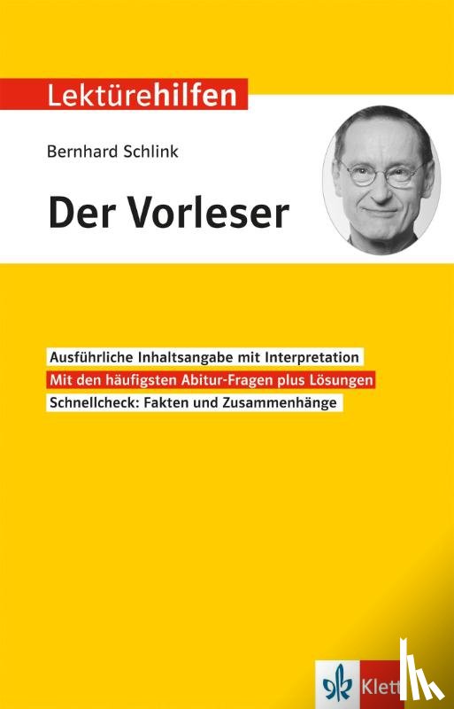 Reisner, Hanns-Peter - Lektürehilfen Bernhard Schlink "Der Vorleser"