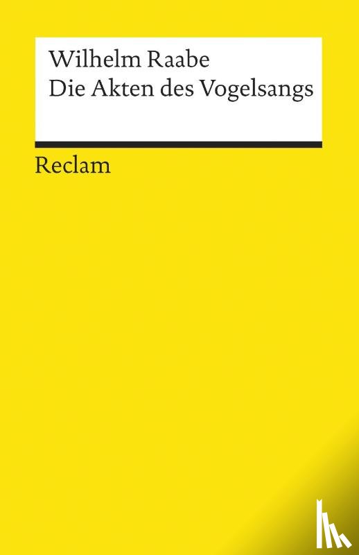 Raabe, Wilhelm - Die Akten des Vogelsangs