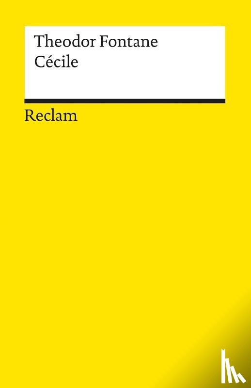 Fontane, Theodor - Cécile. Roman