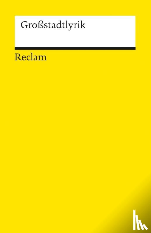  - Großstadtlyrik