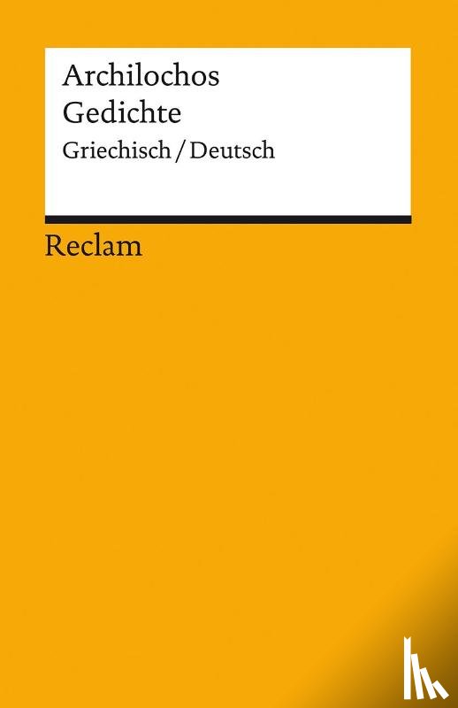Archilochos - Gedichte